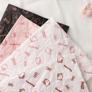 Papel de Seda Personalizado con Logotipo de Marca, Papel de Seda para Zapatos, Papel de Seda con Diseño de Gatito de San Valentín para Empaque de Ropa - Product Image 2