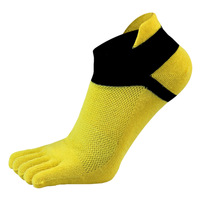 YUELI Protection tube court pour homme à cinq doigts et chaussettes basses en maille printemps et été