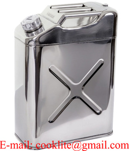 304 acier inoxydable huile <span class=keywords><strong>eau</strong></span> carburant stockage réservoir de gaz 40 litres essence diesel <span class=keywords><strong>jerrican</strong></span> - Product Image 5