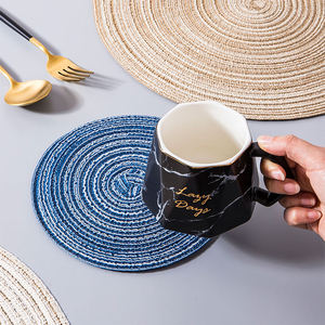 Individuales Para Comedor De Mesa Set De Table Rond Table Mat Placemat Round Woven Placemat Place Mat Wholesale for Dining Table - Product Image 3