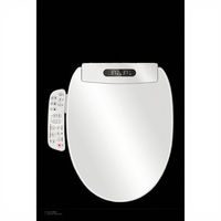 Siège de bidet intelligent compatible avec les toilettes standard, couvercle de siège de toilette électrique allongé, fourni par l'usine