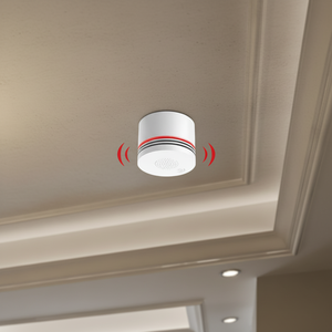 Détecteur de fumée et de chaleur intelligent WiFi, capteur photoélectrique d'alarme incendie avec alertes par application, sans fil et alimenté par batterie pour la sécurité domestique - Product Image 1