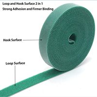 Ruban auto-adhésif double face écologique en nylon pour le rangement des câbles, avec fermeture auto-agrippante pour la gestion des fils