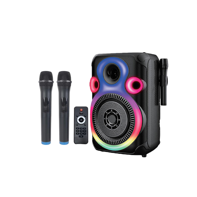 12 Inch Partyboom Portable DJ Private Karaoke Party Speaker with Fashionable Rolling Light Trolley Box