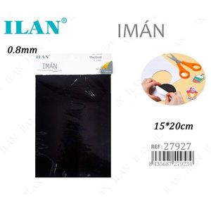 Foglio magnetico Ilan 15x20cm spessore 0,8mm con retro adesivo per lavori artigianali e progetti fai da te - Product Image 1