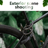 Candado de Bicicleta Portátil de Alta Seguridad con Mecanismo de Código Digital sin Batería y Núcleo de Acero Reforzado con Revestimiento de PVC
