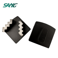 EZ Wing Redi Lock Grinding Zigzag Lightning-shaped Segment Repida Diamond Grinding Shoes untuk Penggiling Lantai Beton Terrazzo