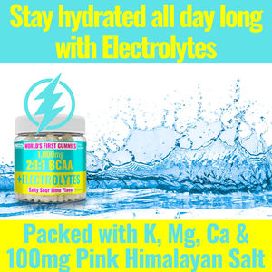 גומי קריאטין BCAA מותאם אישית עם אלקטרוליטים, דל נתרן, 50 גרם חלבון, להתאוששות אנרגטית לגברים, 60 יחידות - Product Image 6