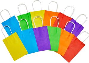 Sacs en papier kraft blancs pour emballage alimentaire en gros, sacs en papier pour vêtements, sacs en papier personnalisés avec logo imprimé sur mesure - Product Image 3