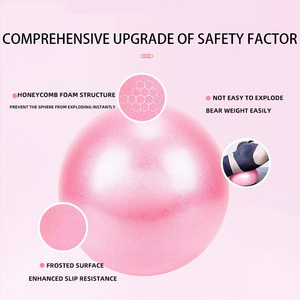 Ballon de yoga Ballon de paille 25cm Écologique Non gonflable Personnalisable Équilibre Fitness Gymnastique Enfants Femmes enceintes Ballon en PVC - Product Image 2