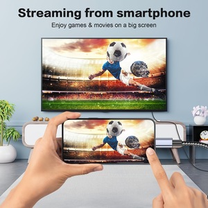 <span class=keywords><strong>Cable</strong></span> Adaptador USB 3.1 Tipo C a HDMI de Alta Calidad para Conectar el Teléfono Móvil al Televisor, 2m, 8k, 60hz - Product Image 3