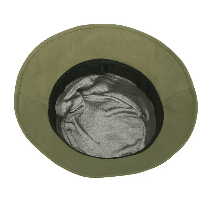 Silver fiber lining conductive fabric EMF protection shielding bucket cap blocking fisherman hat