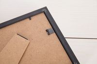 Bingkai Foto PS Hollow Gaya Modern yang Dapat Disesuaikan dengan Kedalaman Dalam 2cm Ukuran 15X15 atau Ukuran Kustom Buatan Tangan Cetak 2 Warna