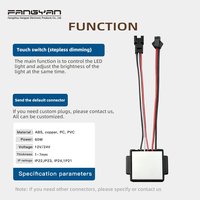 Capteur tactile capacitif LED à gradation continue CCT DC5-24V 5A pour miroir, 3 tons pour miroir de salle de bain, vente en gros
