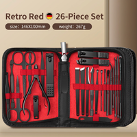 Kit professionnel de manucure et pédicure en acier inoxydable, coupe-ongles pour ongles incarnés, ensemble de coupe-ongles, 7-26 pièces, spécifications multiples