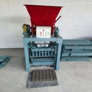 4-35b Nhà máy cung cấp khối bê tông Máy làm xi măng lồng vào nhau Máy làm gạch với Phễu - Product Image 2