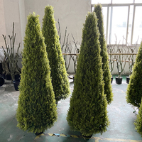 JIN PENG 3M PE Plante artificielle en forme de cône de cyprès pour la décoration de mariage, de Noël et d'extérieur