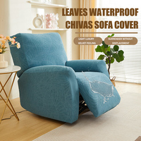 Housse de canapé inclinable jacquard imperméable, antidérapante, tout compris, pour fauteuil simple