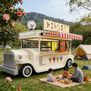 Electric Powered Mobile Food Cart Mobile Vendor Cart with Power Interface for Long‑Time Outdoor Operation - Product Image 1