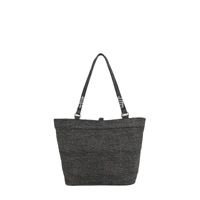 Sac fourre-tout vintage à rivets pour femme, grande capacité, sac à bandoulière en toile avec fermeture à loquet, couleur unie, polyester, tendance