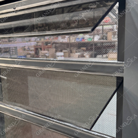 Fenêtres à persiennes verticales en aluminium avec cadre en verre trempé transparent, design moderne personnalisé, extérieur à persiennes