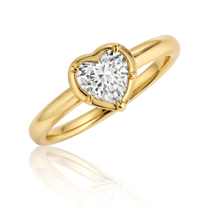 <span class=keywords><strong>Bague</strong></span> <span class=keywords><strong>de</strong></span> fiançailles personnalisée en acier inoxydable 316L, cœur en zircon, étanche, hypoallergénique, plaqué <span class=keywords><strong>or</strong></span> PVD, zircone cubique - Product Image 1