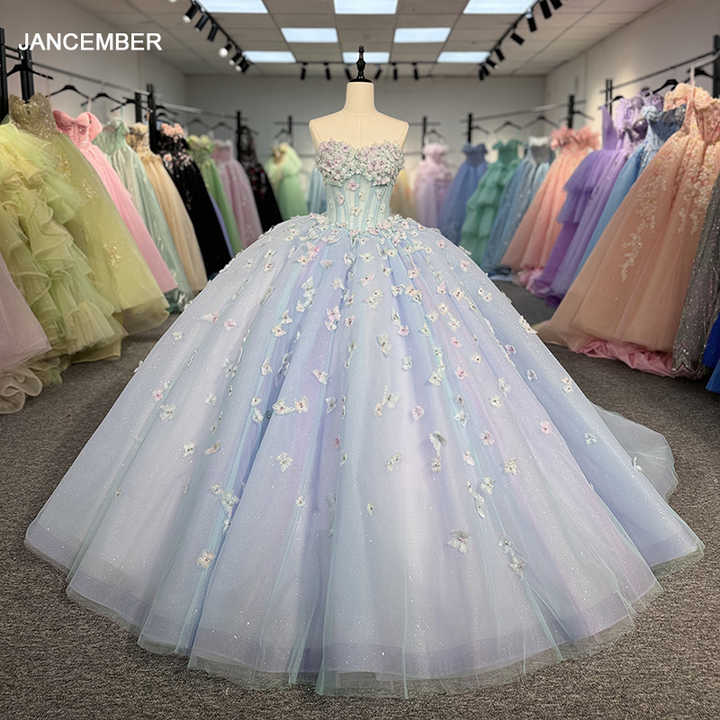 pink and blue quince dresses Ball Gown 3D Flowers Off The Shoulder Quinceanera Dresses, Sweet – shinydress The full tulle skirt is layered with each layered decked with matching appliques from the bodice around the trim Quinceanera Dress Pink Blue Beaded