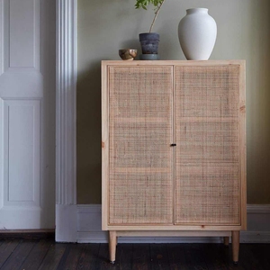 Nature Rattan Wooden <strong>Cabinet</strong> Japanese <strong>Oak</strong> 1 Drawer <strong>Bedside</strong> Table Living Room <strong>Cabinet</strong> - Product Image 5