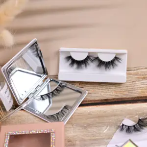 Phong Cách Mới Giả Chồn Lông Mi Biểu Tượng Tùy Chỉnh 16Mm Giả Lash Bán Buôn Sang Trọng 3D Fluffy Giả Chồn Lông Mi