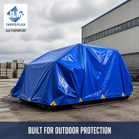 Bâche PVC Industrielle Robuste, Imperméable, Ignifuge, avec Œillets Renforcés, Anti-Déchirure, Anti-UV, pour Extérieur