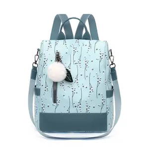 Polyester Backpack Female Teenage Girls School Bags Fashion Women Backpacks Flower Print Ladies School Backpack Casual Women Bag