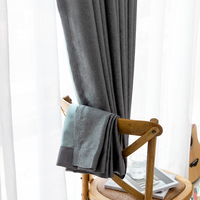 Innermor Rideaux occultants solides Cuisine douce et confortable Design turc pour cuisine Chambre ou salon