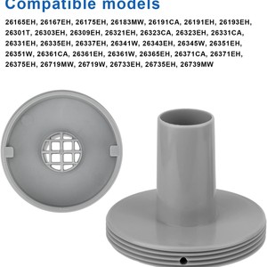 Connecteur de filtre 11070, pièce de rechange pour piscine hors sol Intex, sortie de vidange, entrée d'eau, matériau ABS gris - Product Image 5