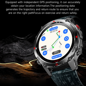 นาฬิกาสมาร์ทวอทช์สำหรับกีฬากลางแจ้ง DSM11 HT37 GPS หน้าจอ IPS 1.46 นิ้ว แบตเตอรี่ 540mAh กันน้ำ 3ATM พร้อมเข็มทิศ ไฟฉาย และเครื่องวัดความสูง - Product Image 1