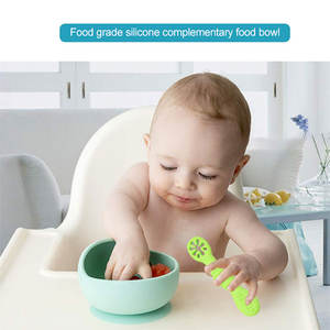 Cuchara para Bebé | Utensilios de alimentación de silicona sin BPA para niños pequeños | Cuchara previa para niños de 6 a 18 meses - Product Image 3