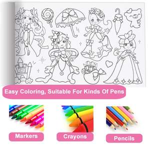 Rouleau de papier à colorier personnalisé DIY pour le dessin des enfants, rouleau de graffiti, imprimé flexographique, papier offset de haute qualité, affiche - Product Image 6
