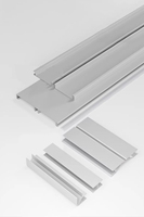 Plinthe de meuble en alliage d'aluminium étanche avec finition anodisée effet bois pour cuisine d'hôtel, plinthe moderne