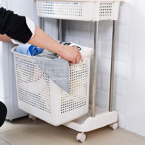 Cesto de lavandería de 2 niveles de alta calidad con estilo 2024 para una organización eficiente del hogar - Product Image 6