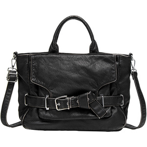 Sac bandoulière polyvalent en jean PU délavé style vintage, design <span class=keywords><strong>de</strong></span> niche, grande capacité, accrocheur, nouvelle collection 2025 - Product Image 6