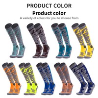 Chaussettes de ski d'hiver ODM en coton peigné tricoté, chaudes, hautes jusqu'au genou, pour le snowboard et la randonnée, antidérapantes et absorbant la transpiration