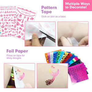 BIG LITTLE FUN Princess Pretend Play Kit con tatuajes y cuentas de plástico DIY para edades 4-12 Juego de regalo de juguete de fiesta al por mayor para niñas - Product Image 2