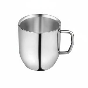 Bar et hôtel luxueux cuisine tasse à café Double mural en acier inoxydable matériel fantaisie maison thé café expresso tasses - Product Image 1