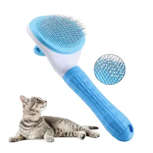 Brosse de toilettage pour épilation de chat peigne d'épilation pour animaux de compagnie chien brosse auto-nettoyante pour chiens et chats
