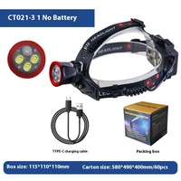 Phare étanche pour mines Focus réglable Led Zoomable Usb Rechargeable Chasse Plongée Lampe frontale rechargeable