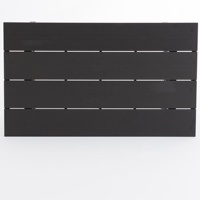 Table d'extérieur en aluminium au design contemporain et durable pour patio, mobilier métallique pour cour, hôtel, parc, couleur marron imperméable