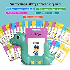 Tarjetas de Memoria Interactivas Bilingües en Polaco e Inglés con Dinosaurios, 224/510 Palabras, Juguete Educativo para Niños de 2 a 6 Años, Certificado CE - Product Image 3