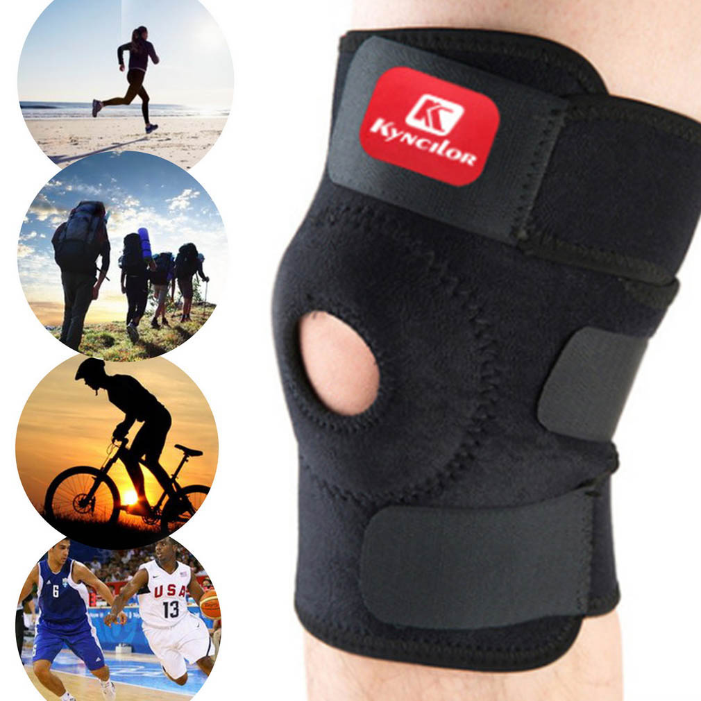 Высококачественные нейлоновые эластичные спортивные наколенники для бега поддерживающие наколенники для тренажерного зала наколенники