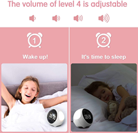 Bestseller Kinder-Wecker mit Mini-Smart-Design, Aufladbar, Sprachsteuerung, Nachtlicht, Klingelton-Alarm für Kinder