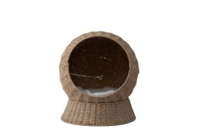 Erhöhtes Katzen- & Hundebett Umweltfreundliche Rattan-Konstruktion Langlebiges Design Weiches Komfortbett für Pelzige Haustiere - Product Image 3