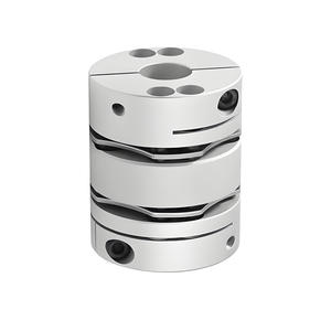 Accouplement d'arbre à double disque à haute précision en alliage d'aluminium, 8 vis, type à serrage, couple élevé et rigidité - Product Image 1